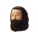 Tete malleable karl barbe et moustache 30-35 cm