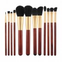 MIMO by Tools For Beauty, Set de 12 pinceaux à maquillage, marron